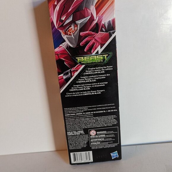 NWT Power Rangers Cybervillain Blaze Red Action Figure Beast Morphers Hasbro NIB - Picture 5 of 8